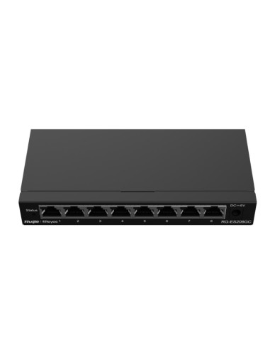 Ruijie Networks Rg-Es208Gc Przełącznik Sieciowy Zarządzany L2 Gigabit Ethernet (10/100/1000) Szary