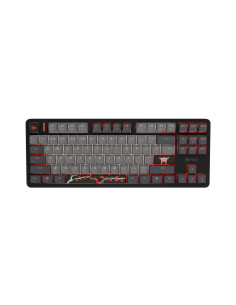 Klawiatura Dla Graczy Fury Kanabo K6 Us Podświetlenie Rgb Magnetyczna Czarno-Szara