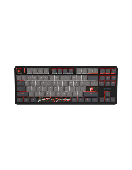 Klawiatura Dla Graczy Fury Kanabo K6 Us Podświetlenie Rgb Magnetyczna Czarno-Szara