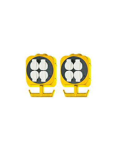 Brennenstuhl 1151760 Rozgałęziacz 5 M 2 X Gniazdo Sieciowe Czarny, Biały, Żółty
