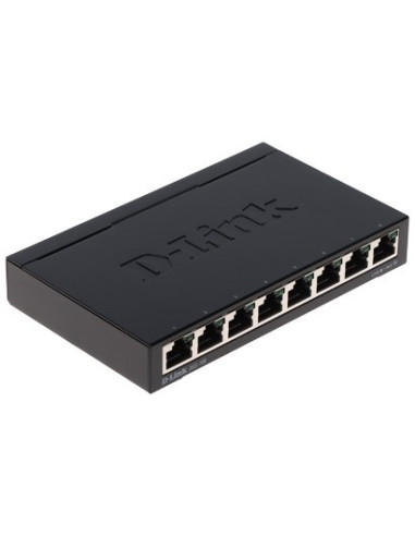 D-Link Dgs-108 Nie Zarządzany L2 Gigabit Ethernet (10/100/1000) Czarny