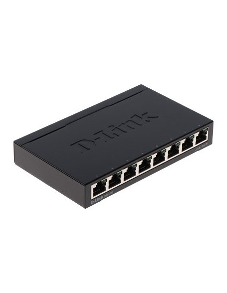 D-Link Dgs-108 Nie Zarządzany L2 Gigabit Ethernet (10/100/1000) Czarny