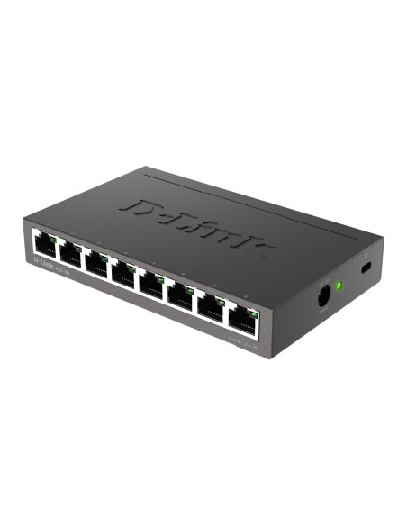 D-Link Dgs-108 Nie Zarządzany L2 Gigabit Ethernet (10/100/1000) Czarny