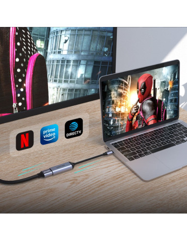 Unitek V1416B Adapter Kablowy 0,15 M Usb Type-C Hdmi Szary