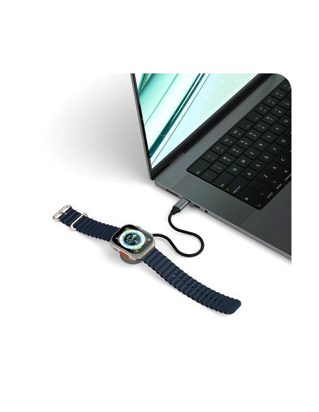 Satechi Usb-C Fast Charging Cable - Kabel Ładujący Usb-C Do Apple Watch, 5W 20 Cm (Space Gray)
