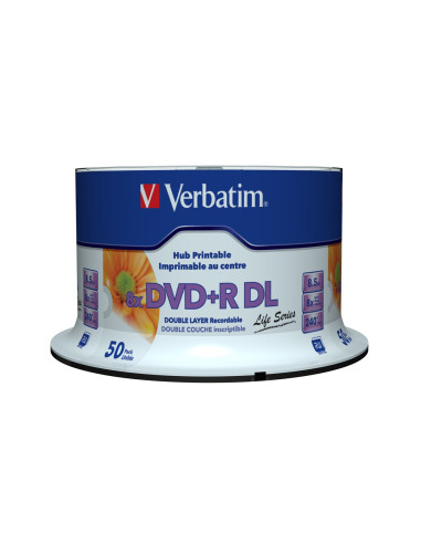 Płyta Dvd+R 8.5Gb 8X Double Layer/Wide Printable Surf 50Er Spin