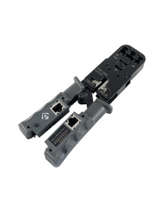 Zaciskarka 4P6P8P Z Testerem Sieci Lan Alantec