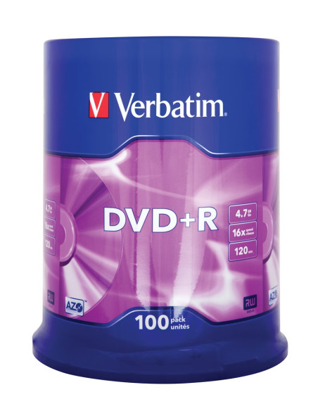 Płyta Dvd Verbatim 43551 (4,7Gb  16X  100Szt.  Cake)