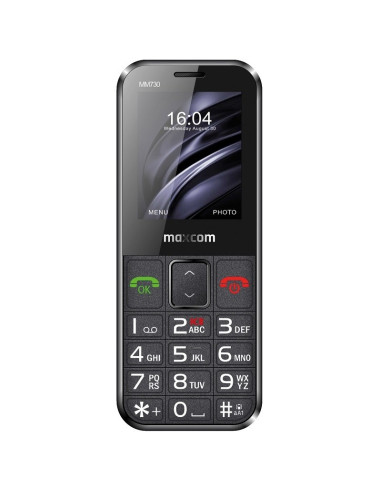 Maxcom Mm730 Telefon Komórkowy 5,59 Cm (2.2") Czarny Telefon Dla Seniora