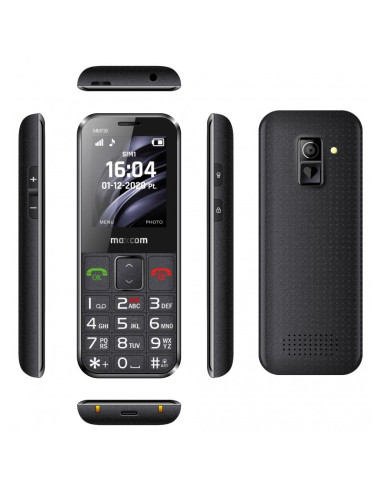 Maxcom Mm730 Telefon Komórkowy 5,59 Cm (2.2") Czarny Telefon Dla Seniora