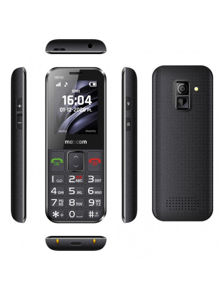 Maxcom Mm730 Telefon Komórkowy 5,59 Cm (2.2") Czarny Telefon Dla Seniora