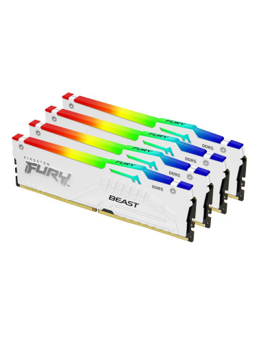 Kingston Fury Ddr5 128Gb (4X32Gb) 5600Mhz Cl40 Beast White Rgb