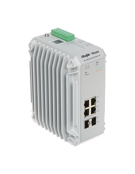 Ruijie Networks Rg-Nis3100-4Gt2Sfp-Hp Przełącznik Sieciowy Zarządzany L2 Gigabit Ethernet (10/100/1000) Obsługa Poe Szary