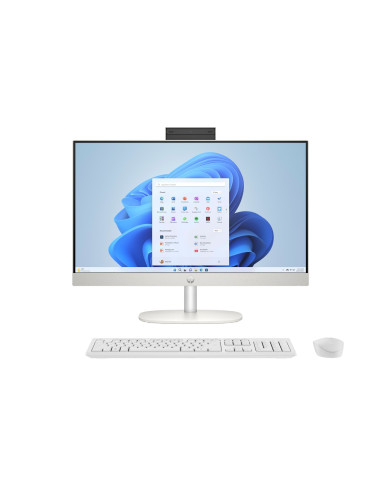 Hp 24-Cr0332Nw Aio Ryzen 7 7730U 23.8"Fhd Ips Ag 250Nits 16Gb Ddr4 Ssd512 Radeon 680M Lan Win11 2Y Shell White