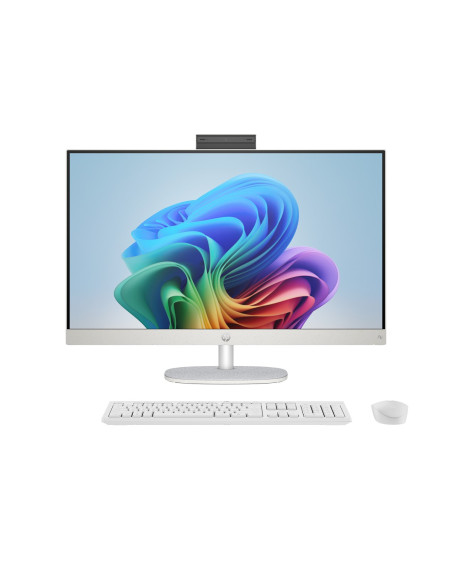 Hp Aio 27-Ct2004Nw Ryzen Ai 5 330 27.0"Fhd Ips 300Nits Ag 16Gb Ddr5 5600 Ssd512 Radeon 820M Cam1080P+Ir Win11 Shell White/Light 