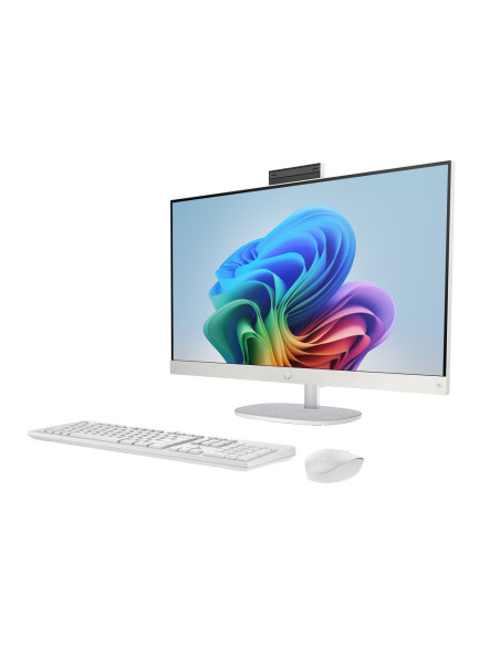Hp Aio 27-Ct2004Nw Ryzen Ai 5 330 27.0"Fhd Ips 300Nits Ag 16Gb Ddr5 5600 Ssd512 Radeon 820M Cam1080P+Ir Win11 Shell White/Light 