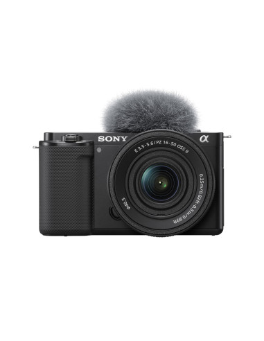 Sony Zv-E10 + E Pz 16-50Mm F3.5-5.6 Oss Ii Bezlusterkowiec 24,2 Mp Cmos 6000 X 4000 Px Czarny