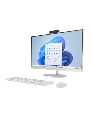 Hp 27-Cr0232Nw Aio Ryzen 5 7520U 27.0"Fhd Ips Ag 300Nits 16Gb Ddr5 Ssd512 Radeon 610M Lan Win11 2Y Shell White