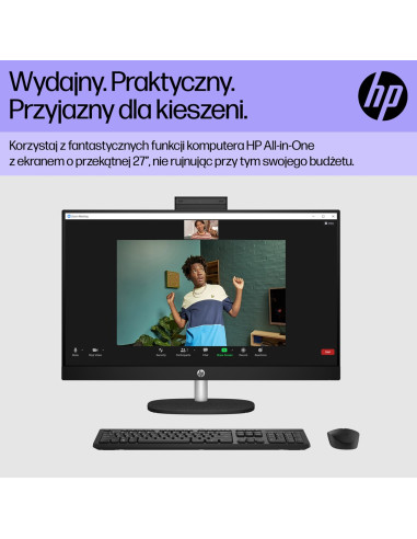 Hp Aio 27-Cr0224Nw I5-1335U 27.0"Fhd Ips 300Nits Ag 16Gb Ddr4 3200 Ssd512 Iris Xe Graphics Lan Cam1080P+Ir Noos Shell White Shel