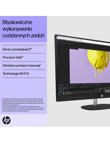 Hp Aio 27-Cr0224Nw I5-1335U 27.0"Fhd Ips 300Nits Ag 16Gb Ddr4 3200 Ssd512 Iris Xe Graphics Lan Cam1080P+Ir Noos Shell White Shel