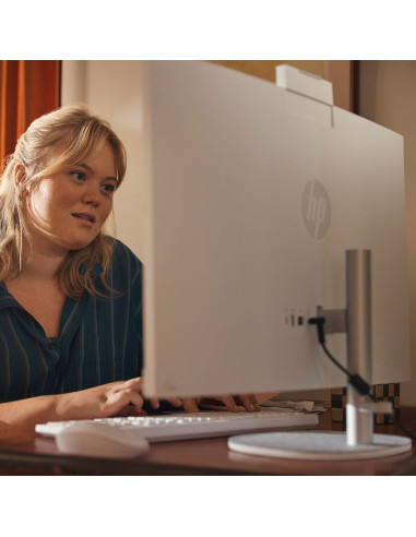 Hp Aio 27-Cr0224Nw I5-1335U 27.0"Fhd Ips 300Nits Ag 16Gb Ddr4 3200 Ssd512 Iris Xe Graphics Lan Cam1080P+Ir Noos Shell White Shel