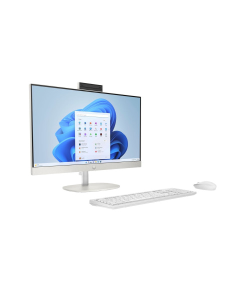 Hp Aio 24-Cr0312Nw Ryzen 5 7520 23.8" Fhd Ips 250Nits Ag 16Gb Ddr5 Ssd512 Radeon 610M Cam720P Kb+Mouse Win11 Shell White 2Y