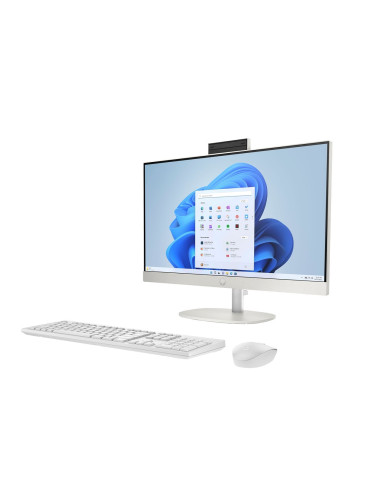 Hp Aio 24-Cr0312Nw Ryzen 5 7520 23.8" Fhd Ips 250Nits Ag 16Gb Ddr5 Ssd512 Radeon 610M Cam720P Kb+Mouse Win11 Shell White 2Y