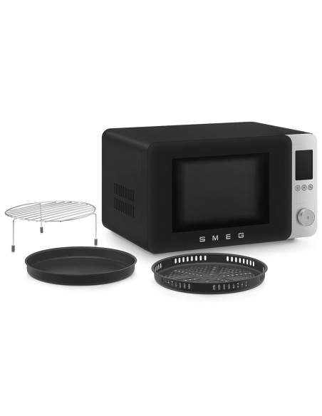 Smeg Moc02Blmeu Kuchenka Mikrofalowa Czarny Kuchenka Mikrofalowa Kombinowana Blat 27 L 900 W