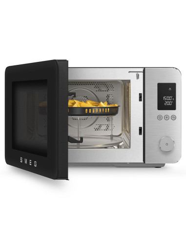 Smeg Moc02Blmeu Kuchenka Mikrofalowa Czarny Kuchenka Mikrofalowa Kombinowana Blat 27 L 900 W