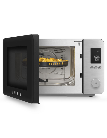 Smeg Moc02Blmeu Kuchenka Mikrofalowa Czarny Kuchenka Mikrofalowa Kombinowana Blat 27 L 900 W