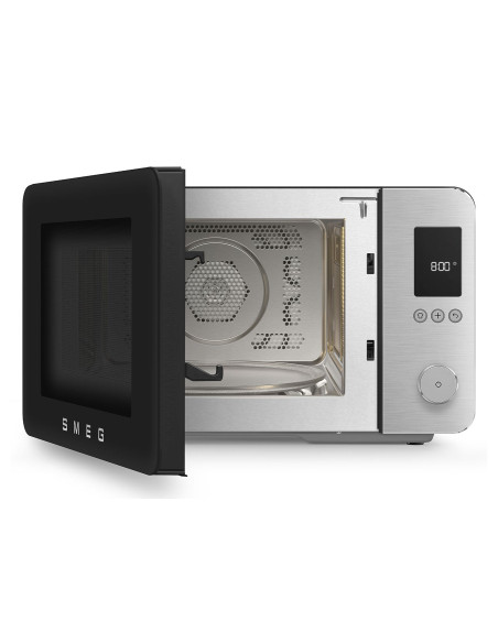Smeg Moc02Blmeu Kuchenka Mikrofalowa Czarny Kuchenka Mikrofalowa Kombinowana Blat 27 L 900 W