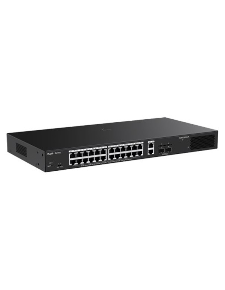 Ruijie Networks Rg-Es228Gs-Lp Przełącznik Sieciowy Zarządzany L2 Gigabit Ethernet (10/100/1000) Obsługa Poe Desktop Czarny