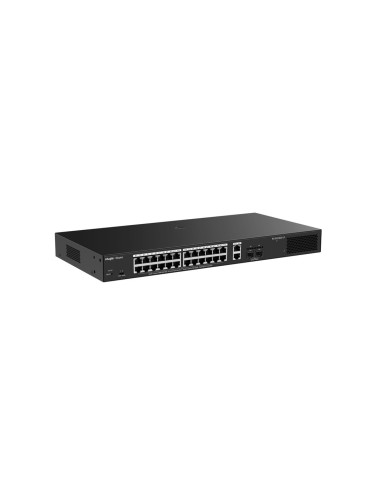 Ruijie Networks Rg-Es228Gs-Lp Przełącznik Sieciowy Zarządzany L2 Gigabit Ethernet (10/100/1000) Obsługa Poe Desktop Czarny