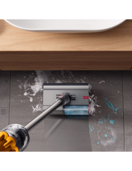 Dyson V12 Submarine Odkurzacz Pionowy 3 W 1 Bateria Suchy I Mokry Hepa Bez Worka 0,35 L Nikiel, Żółty