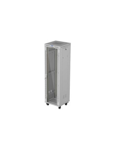 Lanberg Szafa Instalacyjna Rack Stojąca 19" 42U 600X600 Szara Drzwi Przeszklone Lcd (Flat Pack) V2