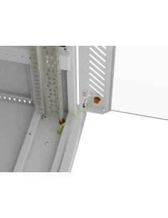 Lanberg Szafa Instalacyjna Rack Stojąca 19" 42U 600X600 Szara Drzwi Przeszklone Lcd (Flat Pack) V2 2