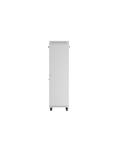 Lanberg Szafa Instalacyjna Rack Stojąca 19" 42U 600X600 Szara Drzwi Przeszklone Lcd (Flat Pack) V2