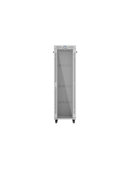 Lanberg Szafa Instalacyjna Rack Stojąca 19" 42U 600X600 Szara Drzwi Przeszklone Lcd (Flat Pack) V2