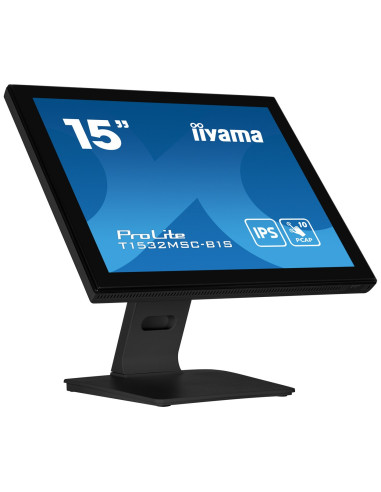 Iiyama Prolite T1532Msc-B1S Monitor Komputerowy 38,1 Cm (15") 1024 X 768 Px Xga Lcd Ekran Dotykowy Czarny