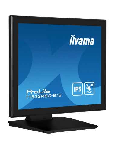 Iiyama Prolite T1532Msc-B1S Monitor Komputerowy 38,1 Cm (15") 1024 X 768 Px Xga Lcd Ekran Dotykowy Czarny