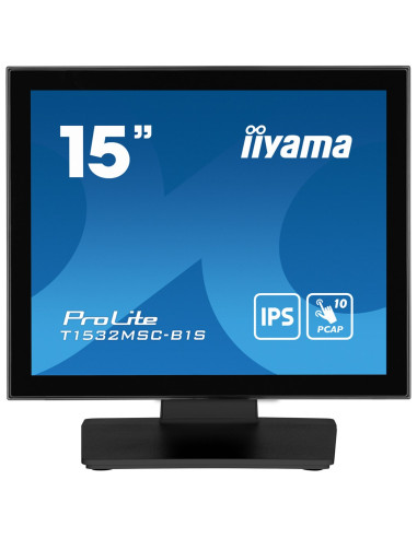 Iiyama Prolite T1532Msc-B1S Monitor Komputerowy 38,1 Cm (15") 1024 X 768 Px Xga Lcd Ekran Dotykowy Czarny