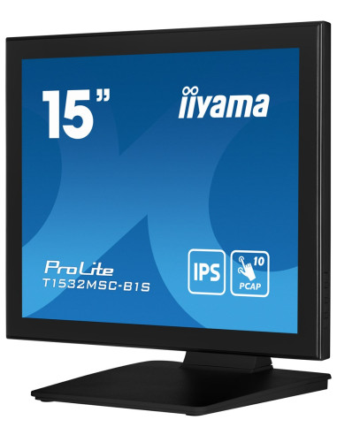 Iiyama Prolite T1532Msc-B1S Monitor Komputerowy 38,1 Cm (15") 1024 X 768 Px Xga Lcd Ekran Dotykowy Czarny