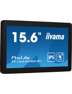 Iiyama Prolite Tf1633Msc-B1 Monitor Komputerowy 39,6 Cm (15.6") 1920 X 1080 Px Full Hd Ekran Dotykowy Czarny