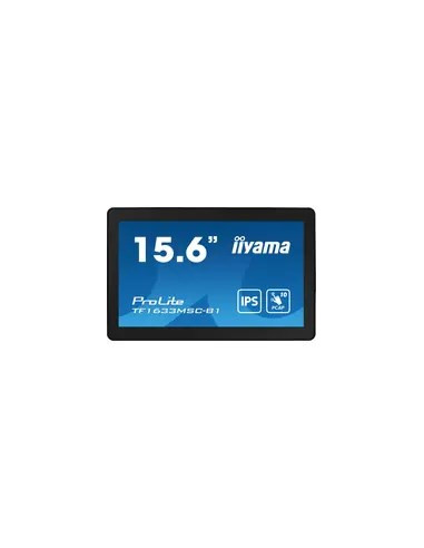 Iiyama Prolite Tf1633Msc-B1 Monitor Komputerowy 39,6 Cm (15.6") 1920 X 1080 Px Full Hd Ekran Dotykowy Czarny