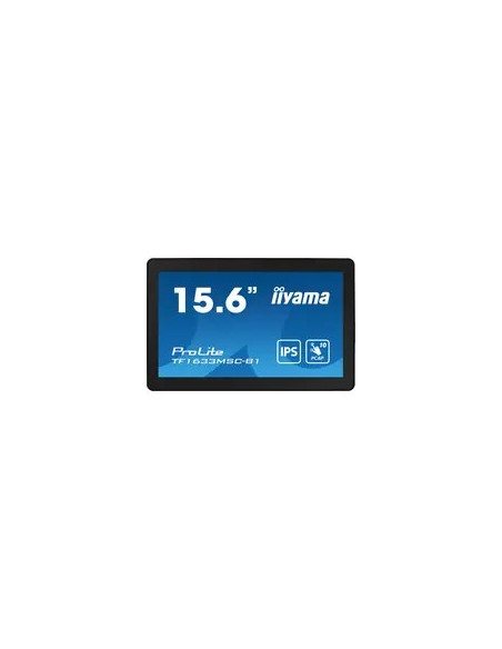 Iiyama Prolite Tf1633Msc-B1 Monitor Komputerowy 39,6 Cm (15.6") 1920 X 1080 Px Full Hd Ekran Dotykowy Czarny