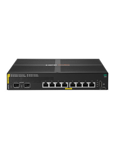 Hpe Aruba Networking Cx 6000 8P 10M/100M/1G Class4 Poe 2P Sfp 1G 67W Switch Zarządzany L2 Gigabit Ethernet (10/100/1000) Obsługa