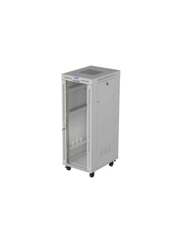 Lanberg Szafa Instalacyjna Rack Stojąca 19" 32U 600X800 Szara Drzwi Przeszklone Lcd (Flat Pack) V2