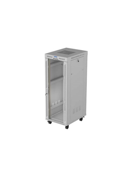 Lanberg Szafa Instalacyjna Rack Stojąca 19" 32U 600X800 Szara Drzwi Przeszklone Lcd (Flat Pack) V2