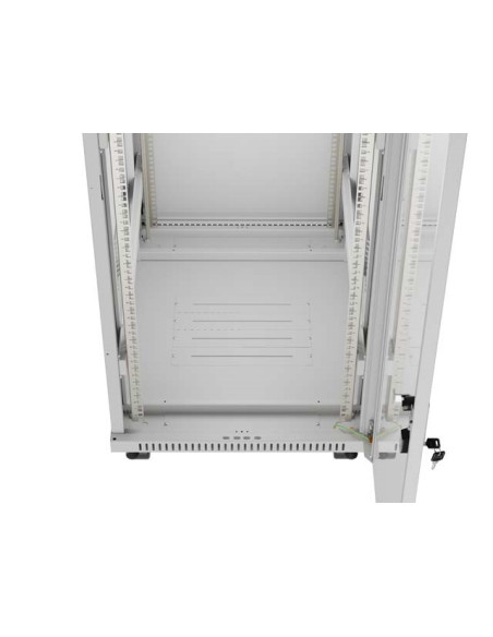 Lanberg Szafa Instalacyjna Rack Stojąca 19" 32U 600X800 Szara Drzwi Przeszklone Lcd (Flat Pack) V2