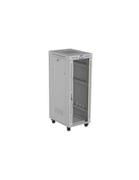 Lanberg Szafa Instalacyjna Rack Stojąca 19" 32U 600X800 Szara Drzwi Przeszklone Lcd (Flat Pack) V2